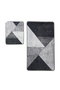 Mijölnir Juego de alfombrillas de baño Phell v2, Gris, 3 piezas